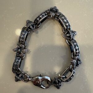 King Baby Studio Skull & Fluer De Lis light link bracelet.